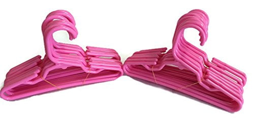 Set Of 24 Pink Doll Hangers Fits 18 Inch American Girl Doll Clothes 