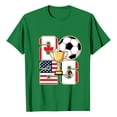 thumbnail image 4 of Women's Football Graphic T-Shirt, Women's Soccer Letter Print Short Sleeve T-Shirt, Casual Summer Neck Top for Women Sports Fan Tee Shirt Everyday for Soccer Tournament 2026 Green Size: 2XL, 4 of 4