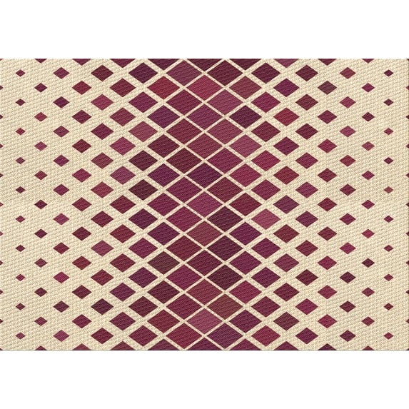 Ahgly Company Machine Washable Indoor Rectangle Transitional Vanilla Gold Area Rugs, 8' x 10'