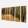 thumbnail image 2 of Dense Autumn Forest Woods - Modern Forest Canvas Art, 2 of 3