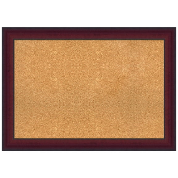 Amanti Art Natural Cork Board Wood Framed Canterbury Cherry Bulletin Board 41 in. x 29 in.