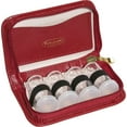 thumbnail image 2 of Budd Leather 544004-9 Leather 4 Vial Pill Case - Red, 2 of 2