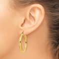 thumbnail image 5 of Auriga Fine Jewelry 10K Yellow Gold 4mm Tube Hoop Earrings for Women, 5 of 6
