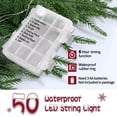 thumbnail image 2 of ENVEN 2FT Artificial Norfolk Pine Christmas Tree &acirc; Tabletop Faux Tree Unlit/Prelit with 50 LED Lights & 8-Function Battery B, 2 of 9