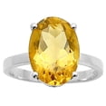 thumbnail image 3 of Natural Citrine 925 Sterling Silver Ring s.7.5 Jewelry DGR1112_A_7.5 R-1019, 3 of 7