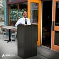 thumbnail image 5 of AdirOffice Podium with Wheels, Hostess Stand for Restaurant, Rolling Podium Stand, Black, 5 of 7