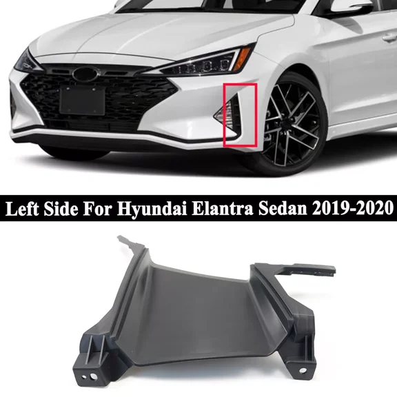 Left Side Front Bumper Air Curtain Duct Cover For Hyundai Elantra Sedan 2019-2020