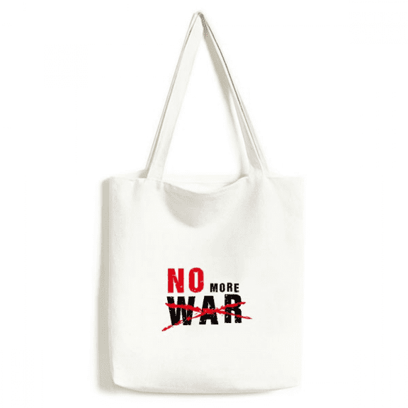 No More War Love Peace World Tote Canvas Bag Shopping Satchel Casual Handbag