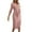 Pink, variant on Efsteb Button Shirt Dress for Women Fall Fashion Casual Roll Up Long Sleeve Shirt Dress Solid Color Lapel Collar Front Split Dresses With Belt (Khaki,L)