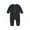 Navy, variant on Joau Baby Boys Girls One-Piece Buttons Ribbed Romper with Pockets Infant Footless Pajamas Onesie Jumpsuit Outfits Clothes 0-24 Months
