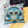 thumbnail image 2 of BANET Throw Pillow Cushion Cover, with Headphones , Decorative Rectangle Accent Pillow Case 20x20in, 2 of 5