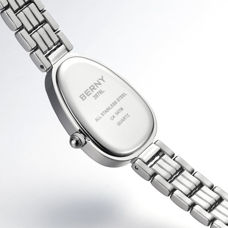 BERNY Small Silver Watches for Women Dainty Vintage Snake  display picture 2