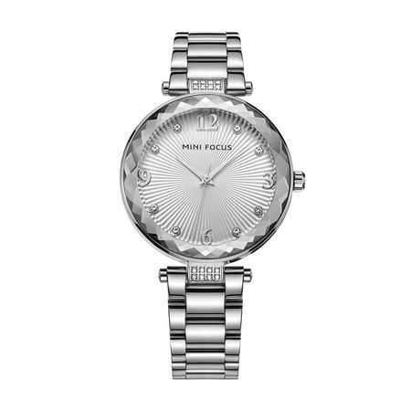 Womens Quartz Watch Silver Dial Solid Steel Belt Special Charming Time for Friends Lovers Best Holiday Gift (Best Watches For Elderly)