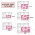 thumbnail image 6 of Pink Palm Leaf Outdoor Rug 6x9 Ft, Non Slip Washable Area Rug, Tropical Vintage Grey Summer Plant Patio Rugs Carpet Runner, Large Floor Mat for Indoor/Outdoor Deck Porch Camping, 6 of 8