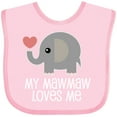 thumbnail image 3 of Inktastic My Mawmaw Loves Me Grandchild Gift Boys or Girls Baby Bib, 3 of 4