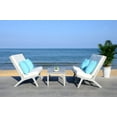 thumbnail image 5 of Safavieh Chaston 4 Piece Outdoor Modern Wood Living Set, 5 of 10