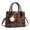 Brown, variant on Women's Trendy Handbag Leopard Shoulder Bag Fashionable Casual Small Square Bag