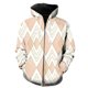 thumbnail image 1 of Sudadera con capucha y cremallera con estampado abstracto para hombre, gran oferta 2024, ropa de calle informal de primavera, genial, divertida y de gran tamaño, con capucha, 1 of 6
