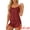 Red, variant on DARING DIVA Women's Satin Cami Short Sleepwear Silky Pajamas Sets Black XS