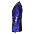 thumbnail image 2 of Men's Sequin Blazer Suit One Button Slim Fit Sequin Jacket, 2 of 5