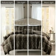 thumbnail image 5 of Madison Park Zuri 4PC Faux Fur Comforter Set, King - Brown, Adult, All-Season, 5 of 5