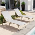 thumbnail image 5 of Crestlive 2-Piece Aluminum Patio Pool Chaise Lounge, 5-Position, Mix Color, 5 of 8