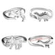 thumbnail image 2 of Juego De 4 Anillos De Dinosaurio Para Mujer, Anillos De Dedo Ajustables Con Apertura Bonita, Regalo Para Mujer Guardurnaity AP005749-00, 2 of 6