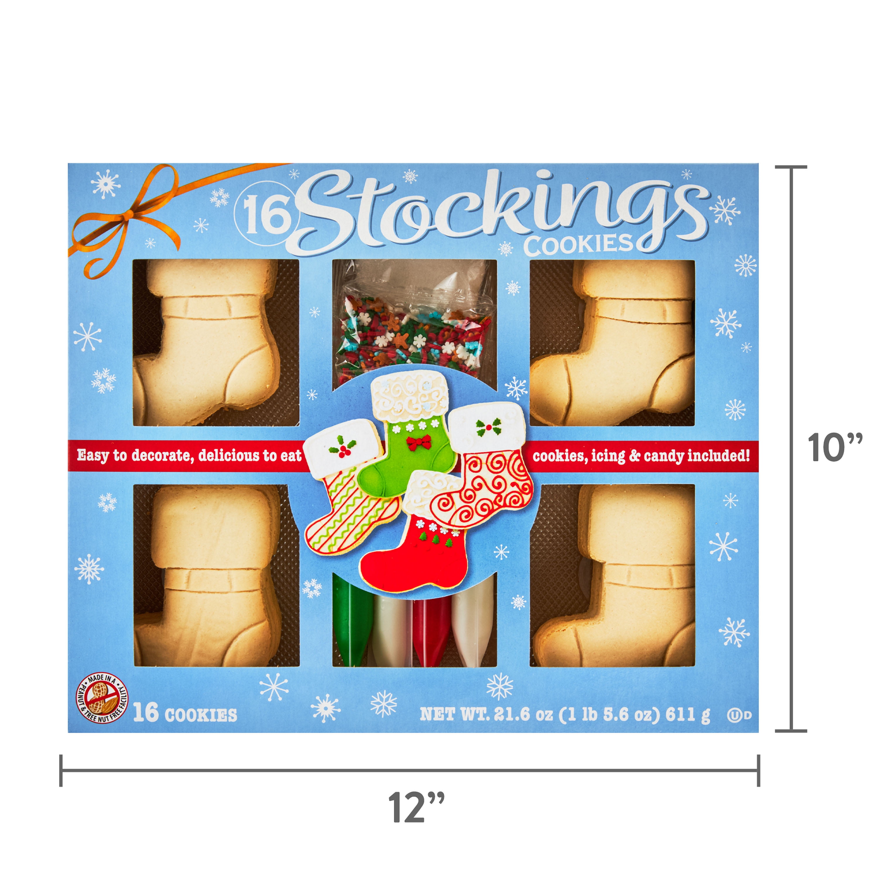 Freshness Guaranteed Stocking Cookie Kit, 21.6 oz, 16 Count