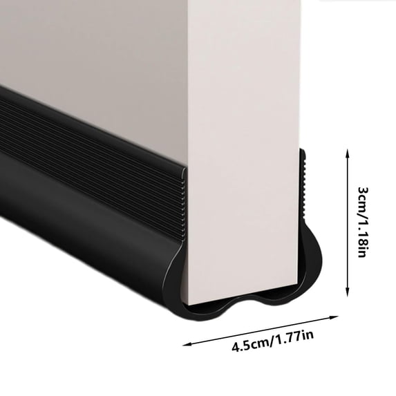 1 Pc Under Door Draft Stopper for Bottom of Doors Weather Stripping Door Seal for Cold Insulation Under Door Sweep Door Bottom Seal Under Door Gap Filler, 17.72 Inch, Brown