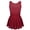 A Burgundy, variant on Kids Girls Ice Skating Diamond Mesh Splice Leotard Ballet Latin Jazz Dance Dress Black 6