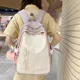 thumbnail image 5 of Mochila escolar ligera de lujo para niñas, mochila de cuero para mujeres, mochila de gran capacidad, bolso de mano para mujeres, bolso de computadora con retazos, 5 of 5
