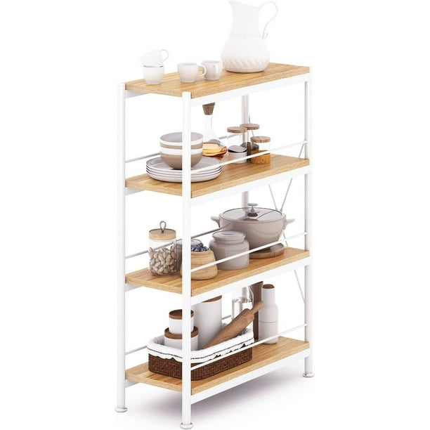 4 Tier Storage Shelves Small Narrow Shelf Unit Metal Shelves Shelf Free