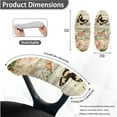 thumbnail image 6 of HELLHERO Butterfly Rose Print Office Chair Cover Set, Universal Stretchy Computer Chair Armrest Slipcover, High Back Office Chairs Cover, Machine Washable, 6 of 6