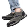 thumbnail image 3 of NOKIO Athlet𝗂c Shoes for Men Wide Width Walking Sneakers Lightweight Breathable Tennis Convenient 𝖫a𝖼e Up Running Footwear Durab𝗅e Flexible Sport Shoes for Climbing Jogging Wear, 3 of 5