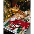thumbnail image 2 of Christmas Snowman Placemats Set of 6 Christmas Tree Placemat,Non Slip Washable Farmhouse Red Table Mats Set Winter Snowflake Table Placemats for Kitchen Dining Table,Holiday Party Xmas Decoration, 2 of 6