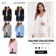 thumbnail image 4 of Uvplove Women's Long Sleeve Cardigan V-Neck Oufits Knit Button Down Casual Sweater,White,M-3XL, 4 of 12