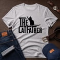 thumbnail image 5 of Jollimate The Catfather Shirt, Cat Father Shirt, Cat Dad Gift, Cat Lover Gift Shirt, 5 of 6