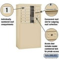 thumbnail image 4 of 6 Door High Free-Standing 4C Horizontal Mailbox with 9 Doors in Sandstone with USPS Access, 4 of 4