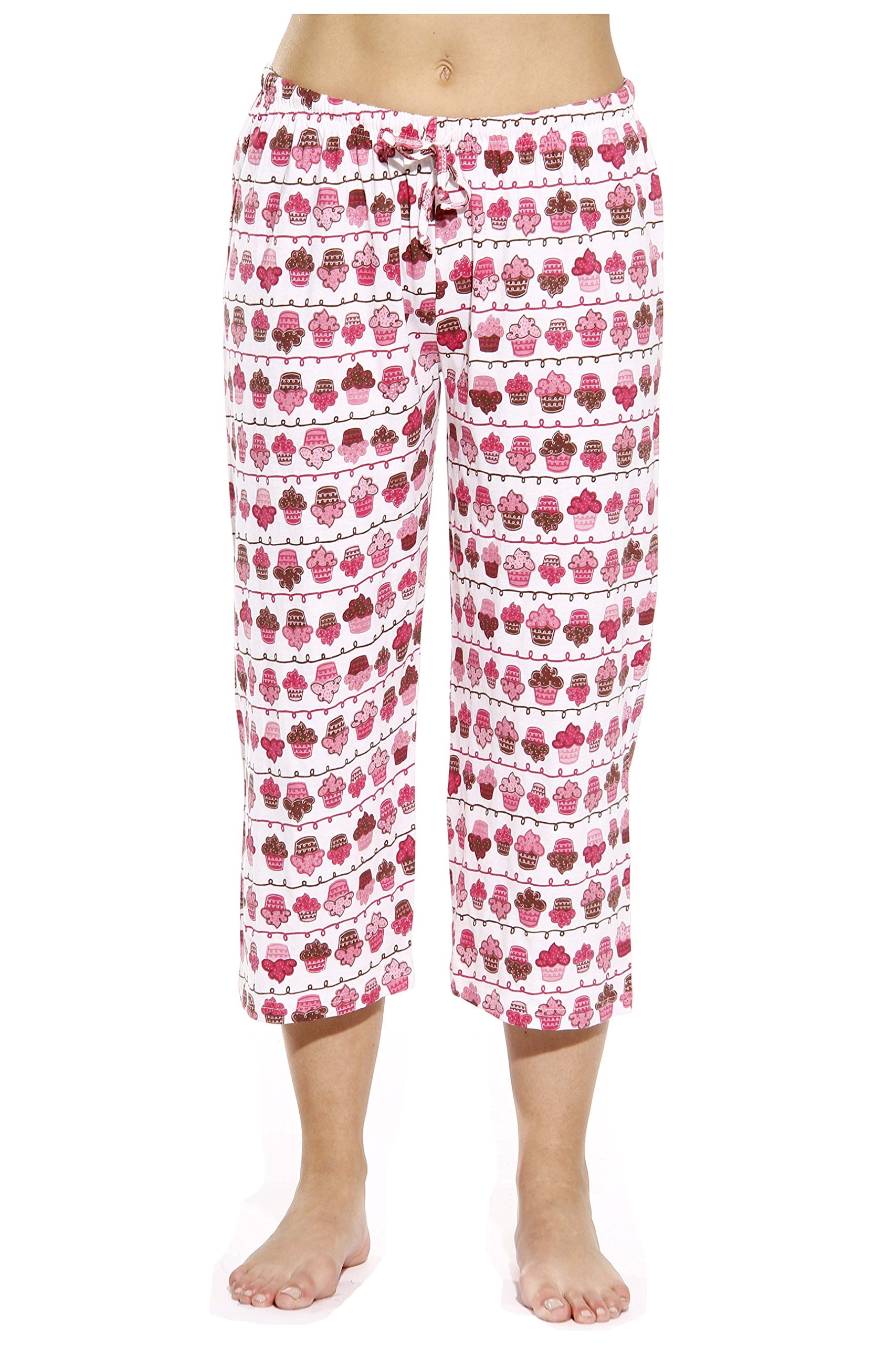 JUST LOVE 100% Cotton Women Pajama Capri Pants Sleepwear