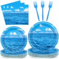 thumbnail image 1 of Juego de servilletas Dishware CHUNNIN Ocean Blue Sky Plates, 96 unidades, 1 of 7