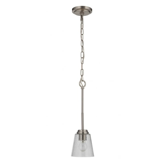 50291-BNK Craftmade Lighting Tyler - One Light Mini Pendant-Brushed Polished Nickel Finish    -Traditional Installation