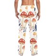 thumbnail image 4 of FORMRS Mens Pajama Pants with Pockets Sleepwear Lounge Bottoms Sizes S-2XL, White Mushroom, 4 of 7