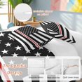 thumbnail image 3 of American Flag Bedding 3 Piece Duvet Cover Set Full Size, Black White Striped Star with Red Lines Soft Microfiber Comforter Cover with Zipper Closure & Pillowcases, Wrinkle & FadeResistant Quilt Cover, 3 of 9