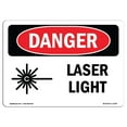 thumbnail image 1 of SignMission OS-DS-D-35-L-1409 OSHA Danger Sign - Laser Light, 1 of 1