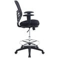 thumbnail image 4 of Modway Articulate Drafting Chair - Chaise de Bureau de Réception - Chaise de Table à Dessin en Noir, 4 of 5