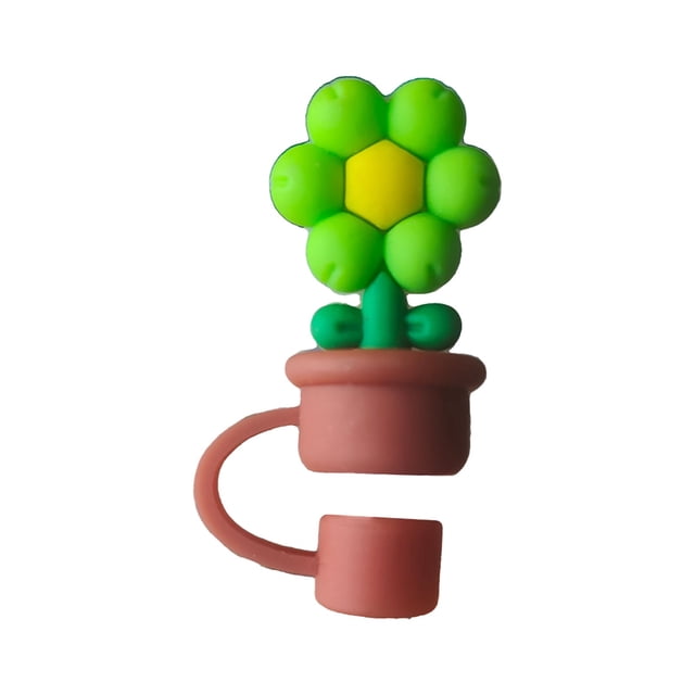Tapas de silicona de colores con dibujos animados y cubiertas reutilizables para bebidas para niños