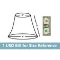 thumbnail image 3 of Urbanest Faux Silk Bell Lamp Shade, 5x9x7", Off White, Set of 2, 3 of 5