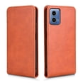 thumbnail image 1 of Folio Phone Case for Motorola Moto G34 5G Magnetic Kickstand Cover with Camera Protection Brown, 1 of 7