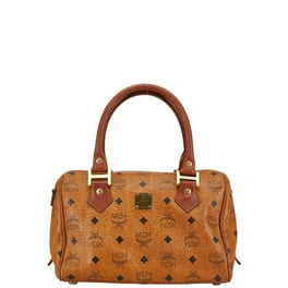 Crossbody MCM Bag,  Vintage Classic Print, MCM Women's Handbag, Brown