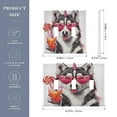 thumbnail image 3 of 2 Gang Light Switch Cover Plate Dog with Glasses Drinking Wall Plate Decorate Electrical Outlet Cover Plates 4.56”x4.48”, 3 of 8